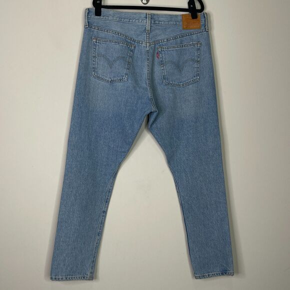 New Levi's 501 Skinny Ripped Big E High Rise Jeans Women's Size 32 x 28 - Picture 2 of 12